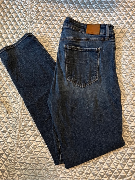 Lucky Brand Denim - Lucky Brand Indigo Denim Jeans with Tan Leather Patch